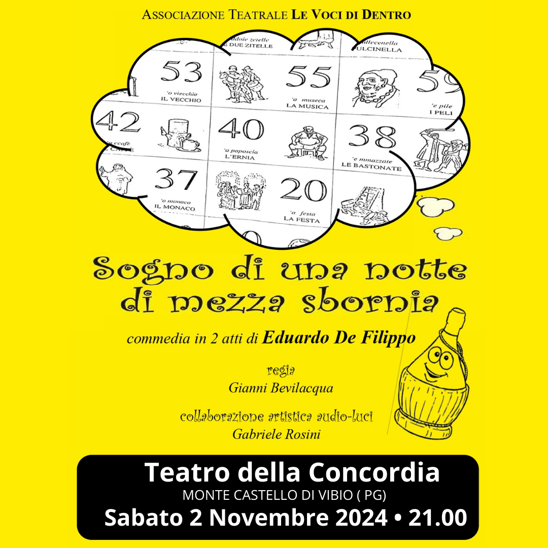 SOGNO DI UNA NOTTE DI MEZZA SBORNIA